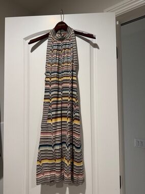 linen halter top dress James Perse Linen Halter Dress
